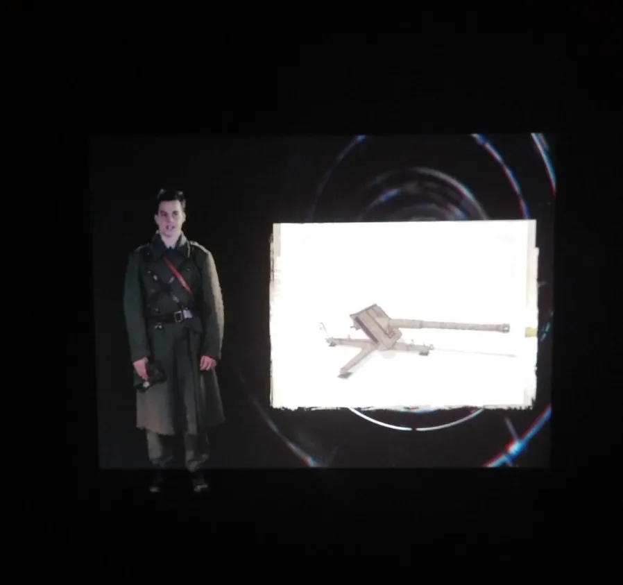 Холограм виртуелног војника на Спомен-комплексу Сремски фронт
